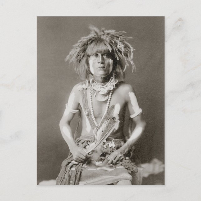 Indiska ormaprästen 1910 vykort (Framsida)