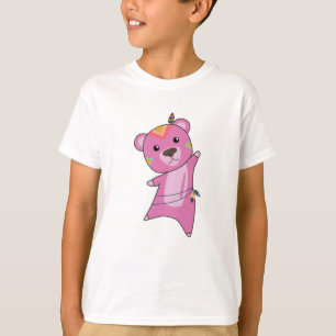 Indiska öron Bear FashTeddy Feather T Shirt