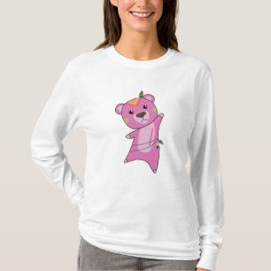 Indiska öron Bear FashTeddy Feather T Shirt