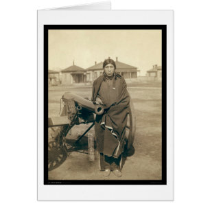 Indiska Ota Tasunka alias Plenty Horses SD 1891 Hälsningskort