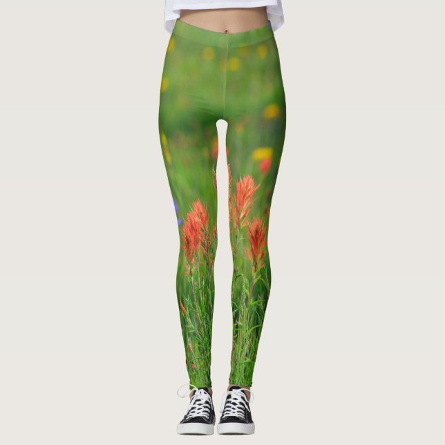 Indiska Paintbrushvildblommar Leggings (Framsida)