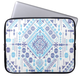 Indiska paisley matta, etnisk mandala mönster. laptop fodral