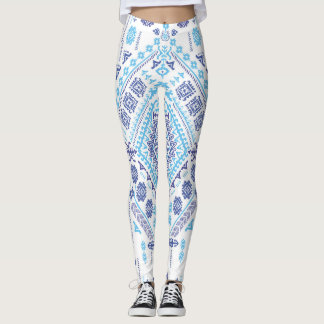 Indiska paisley matta, etnisk mandala mönster. leggings