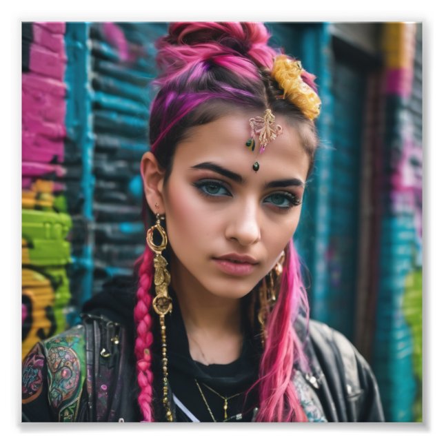 Indiska pakistanska vackra alternativa segmentflic fototryck (Framsidan)