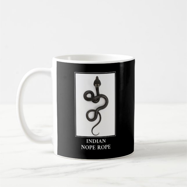 Indiska påven Rope - Cobra Snake Danger Kaffemugg (Vänster)