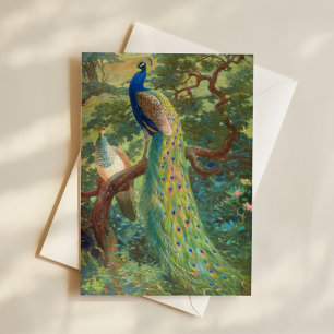 Indiska peafowl Charles Robert Knight Kort