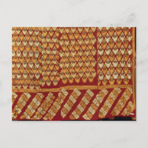Indiska Phulkeri embroidery Vykort