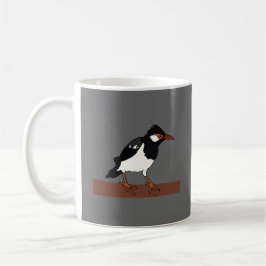 Indiska Pied Myna Bird Art Kaffemugg