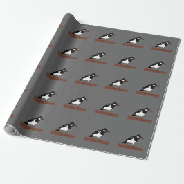Indiska Pied Myna Bird Art Presentpapper