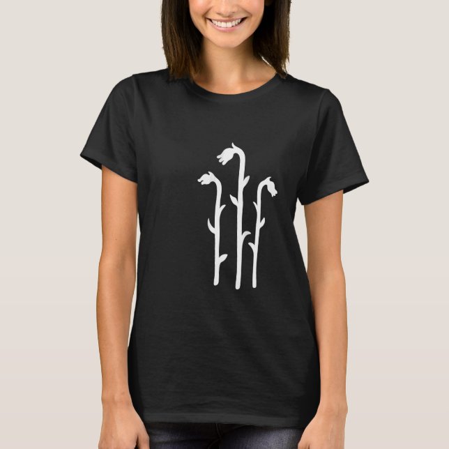 Indiska Pipe Ghost Plant - Magic Odd Spooky Konsti T Shirt (Framsida)