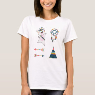 Indiska Polarna Bear Sticker Set Bear Dreamcatcher T Shirt