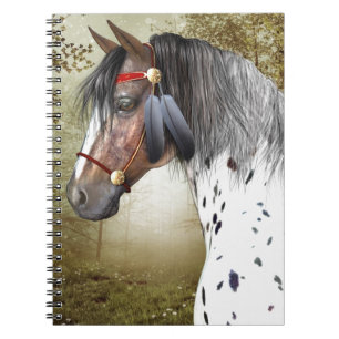 Indiska Pony Anteckningsbok Med Spiral