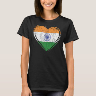Indiska republiken Dagen Hindustani indisk Flagga T Shirt
