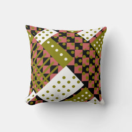 Indiska röda och grönt kudde