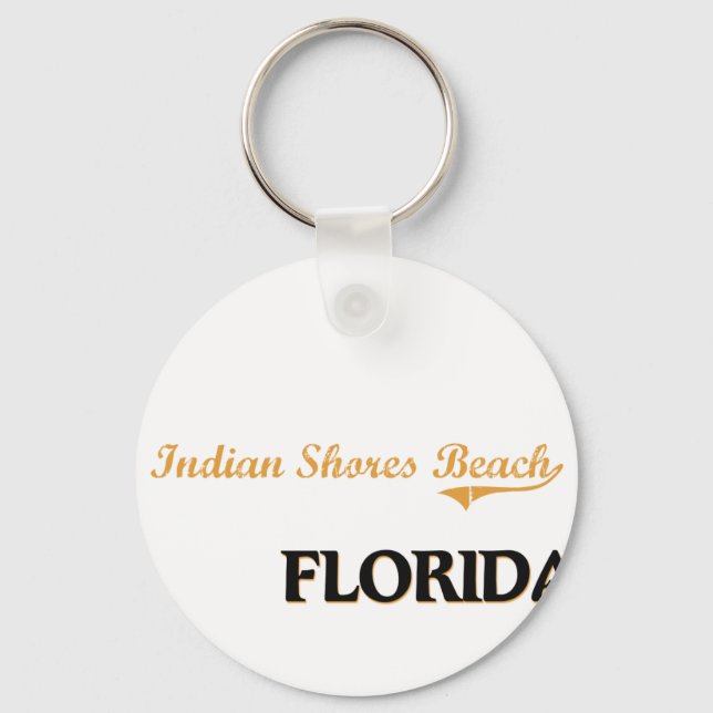 Indiska Shores Beach Florida Classic Nyckelring (Framsida)