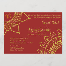 Indiska SIkh Ik Onkar Wedding Invite Mehndi Sangee