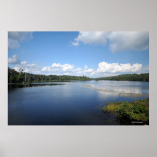 Indiska Sjö i Adirondacks. tryck 08 132