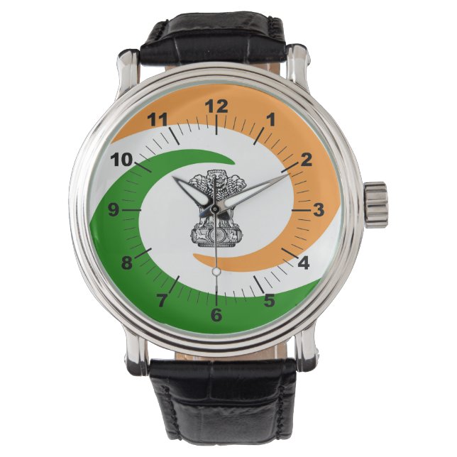 Indiska spiral flagga armbandsur (Framsida)