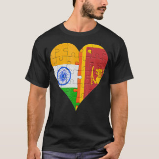Indiska Sri Lankan Flagga american T Shirt