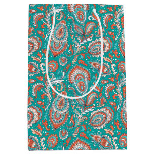 Indiska stil paisley-blommigten, sömlös mönster