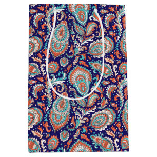 Indiska stil paisley-blommigten, sömlös mönster