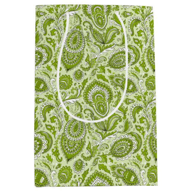 Indiska stil paisley-blommigten, sömlös mönster (Framsidan)