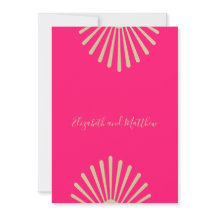 Indiska Stil Rosa Guld Chic Avslappnad Bröllop Inv