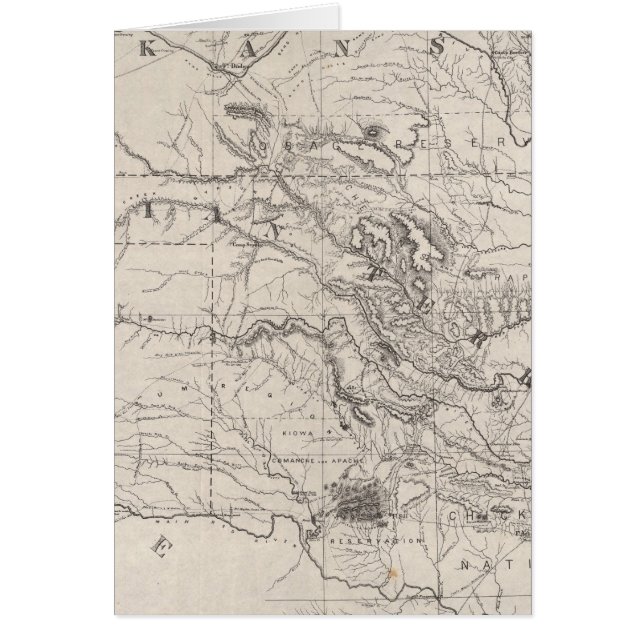 Indiska territoriet hälsningskort (Framsidan)