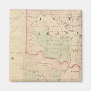 Indiska territoriet och Texas, norra Västern Magnet