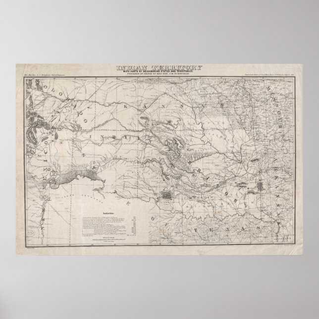 Indiska territoriet poster (Framsidan)