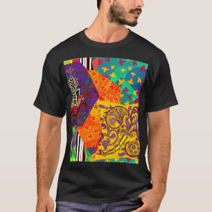 Indiska turkiska Festive Patchwork Mandala T Shirt
