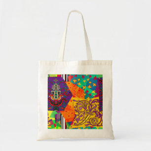 Indiska turkiska Festive Patchwork Mandala Tygkasse