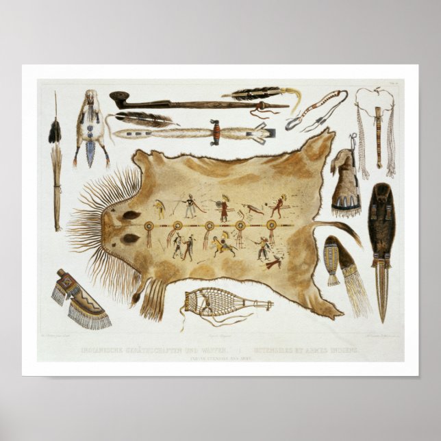 Indiska Utensils och Arm, platta 21 från volym 2 o Poster (Framsidan)