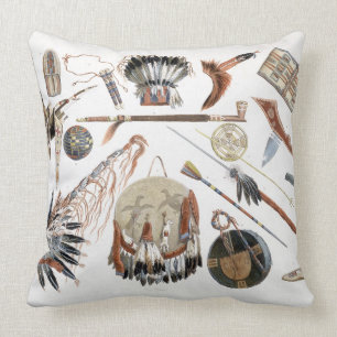 Indiska Utensils och ärmar, pläterar 48 från nolla Kudde