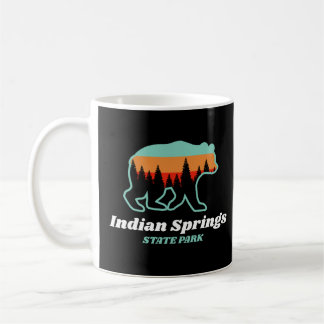 Indiska Vår State Park Georgia GA Bear Retro Kaffemugg