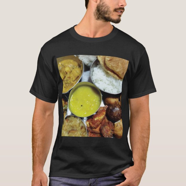 Indiska vegetabiliska livsmedel t shirt (Framsida)