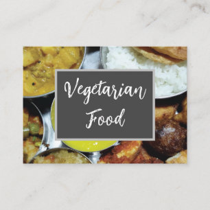 Indiska vegetabiliska livsmedel visitkort