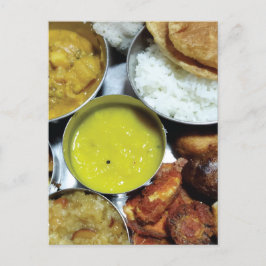 Indiska vegetabiliska livsmedel vykort