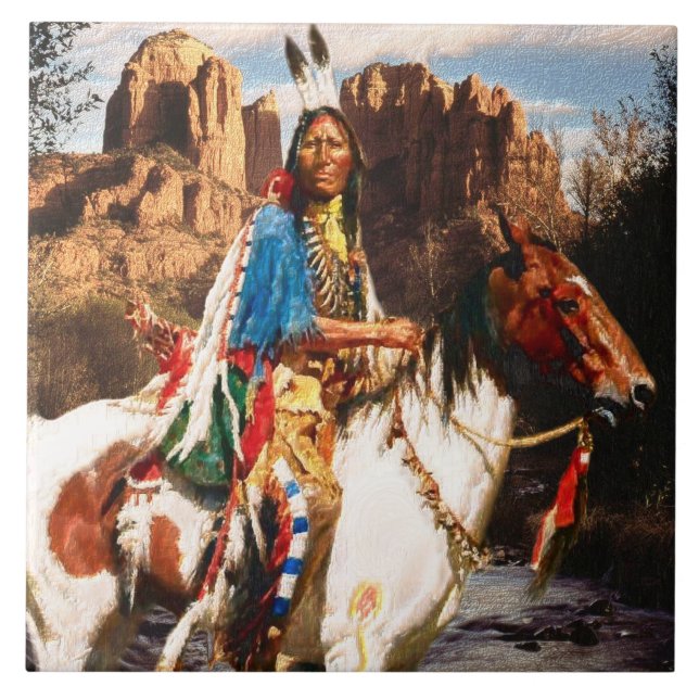 Indiskt 1A-kakel Kakelplatta (Framsidan)