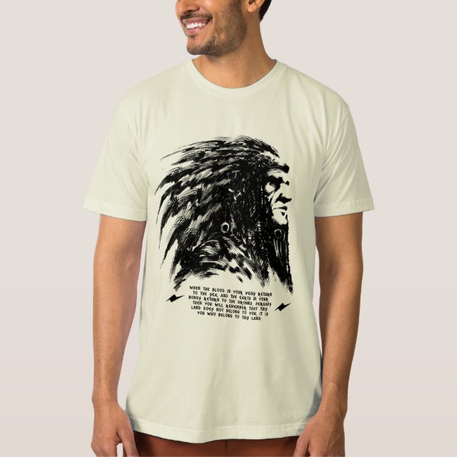 Indiskt ansikte tee shirt (Framsida)