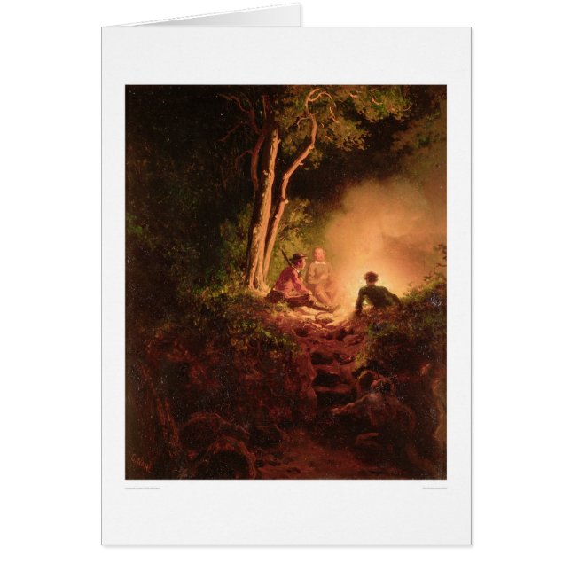 Indiskt bakhåll (1165B) Hälsningskort (Framsidan)