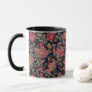 Indiskt Blommönster Mugg