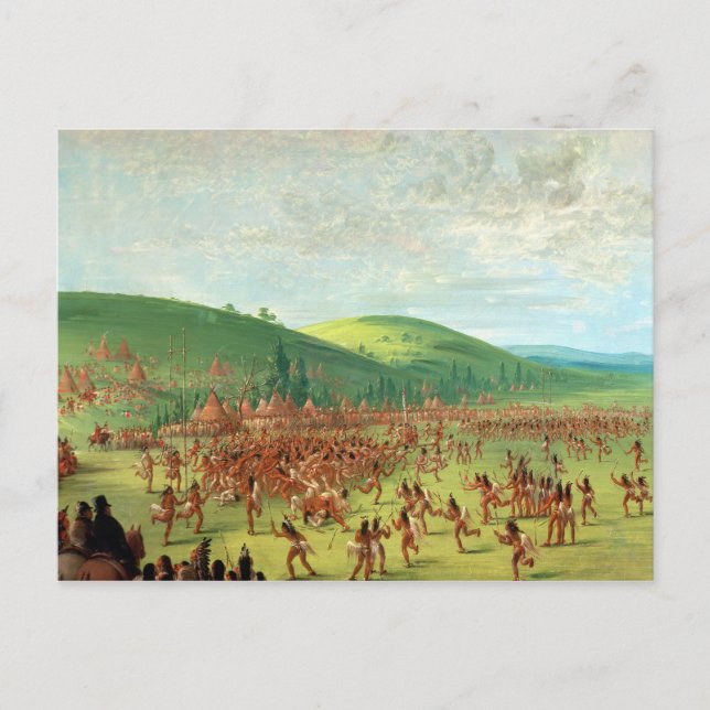 Indiskt bollspel vykort (Framsida)