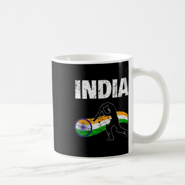 Indiskt crickettröja för ungdomar barn män kvinnor kaffemugg (Höger)