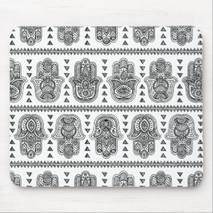 Indiskt hand plockadeHamsa klotter Musmatta