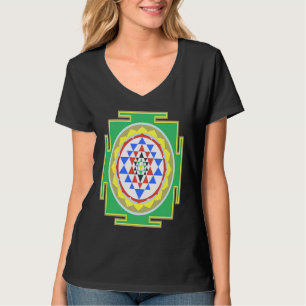 Indiskt hinduiskt bröllop för indier Sri Yantra-di T Shirt
