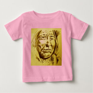 Indiskt hövding-blyertsteckning t-shirt