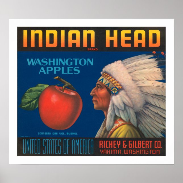 Indiskt huvud poster (Framsidan)