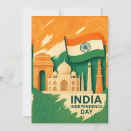 Indiskt Independence day-kort
