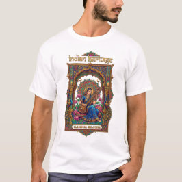 Indiskt kulturarv: Klassisk musiker Veena-konst T Shirt